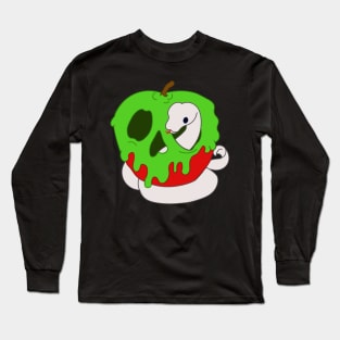 Poison Apple Halloween Snake Python Spooky Long Sleeve T-Shirt